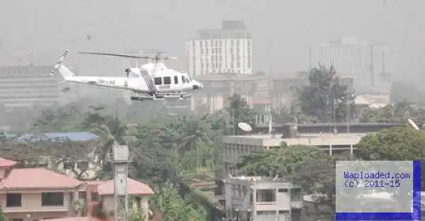 Photos: RRS Surveillance Helicopter, Gunboat On Patrol In Lagos
